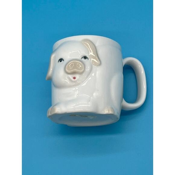 VINTAGE PORCELAIN PIGLET CHILD'S MUG - Picture 1 of 14